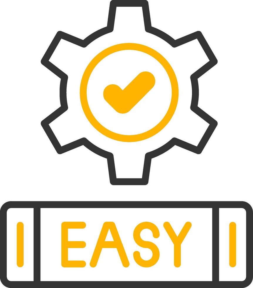 Easy Line Two Color Icon vector