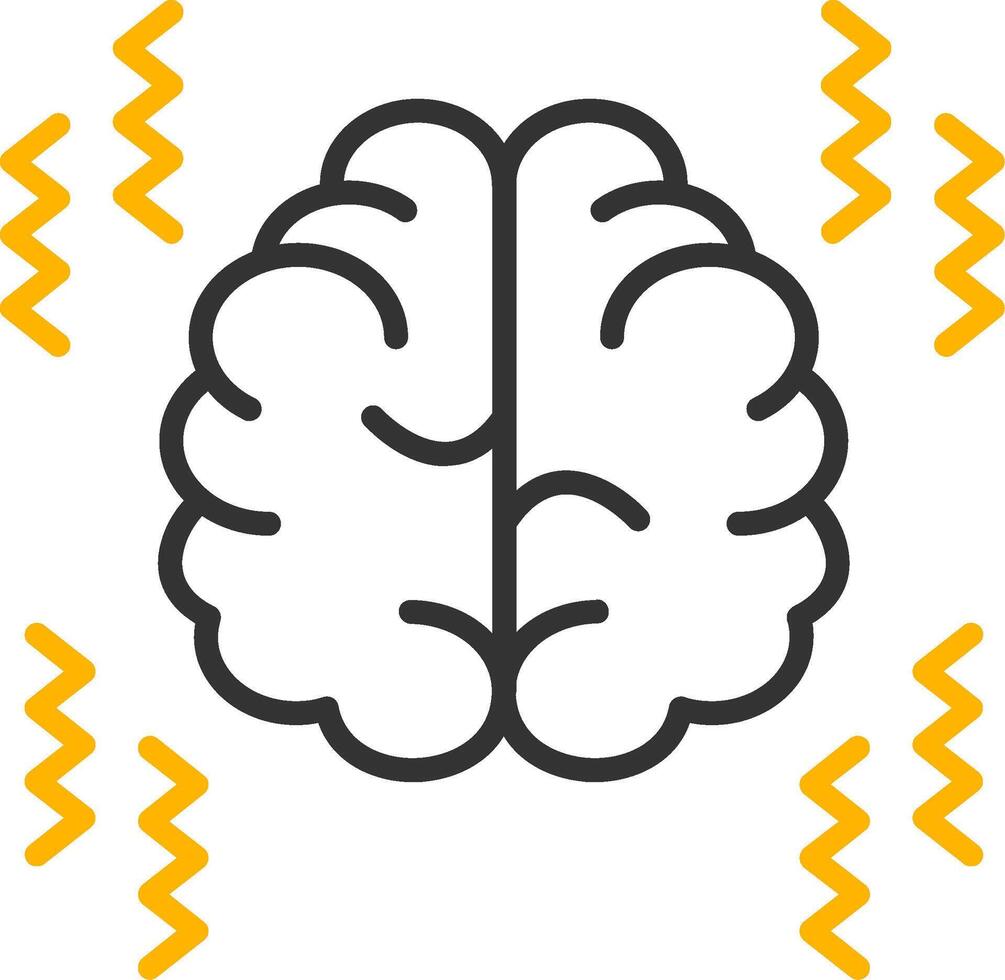 Parkinson Line Two Color Icon vector