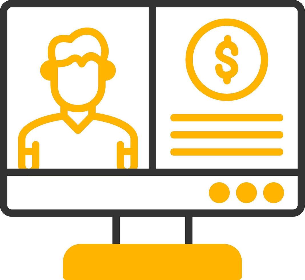 OnLine Two Color Coach Line Two Color Icon vector