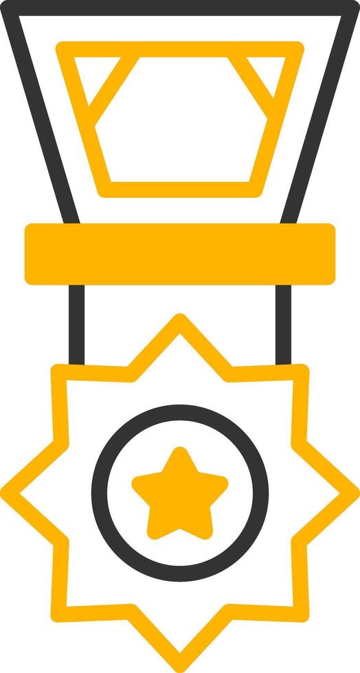 Medal Line Two Color Icon vector