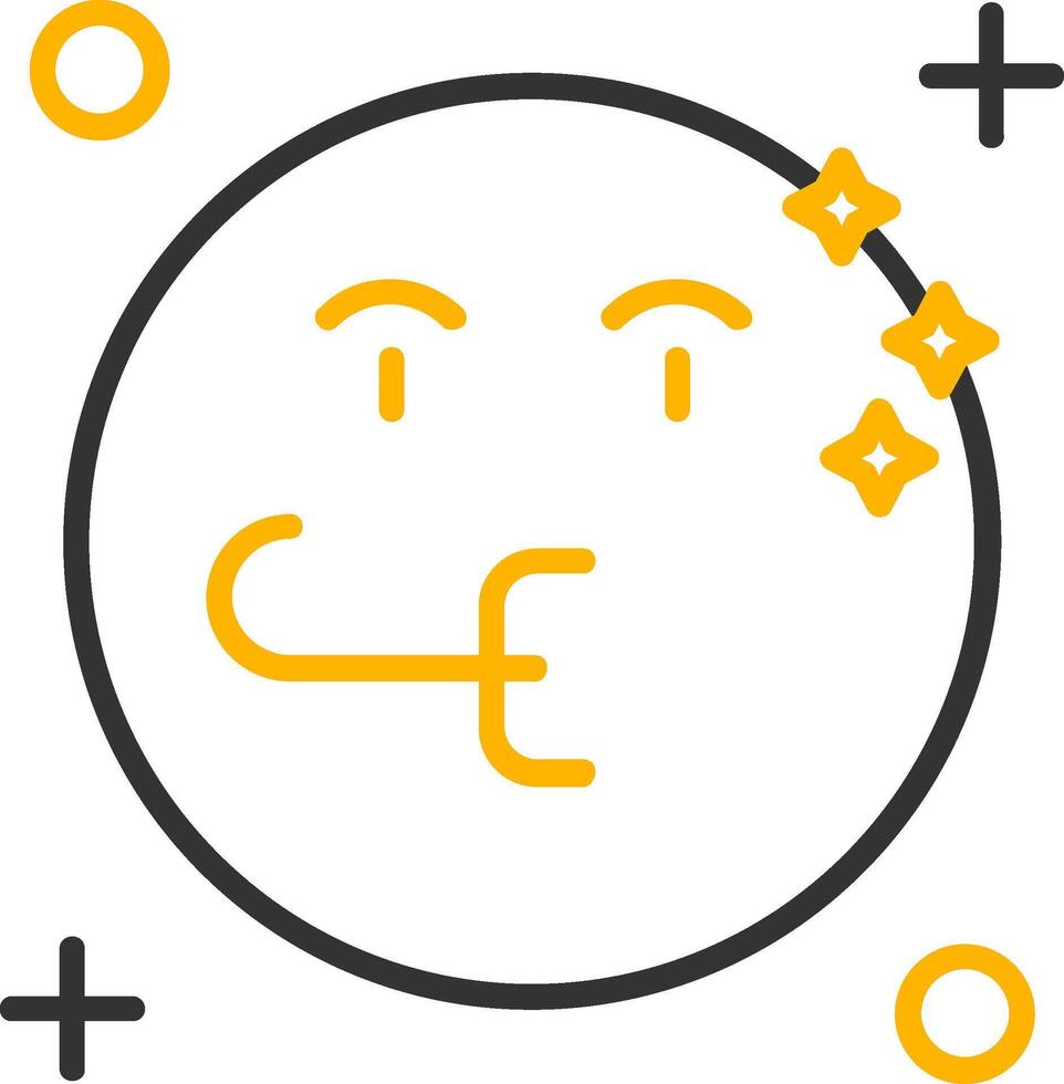 Congratulation Line Two Color Icon vector