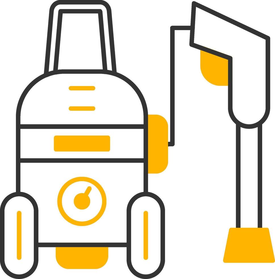 Power Wash Line Two Color Icon vector