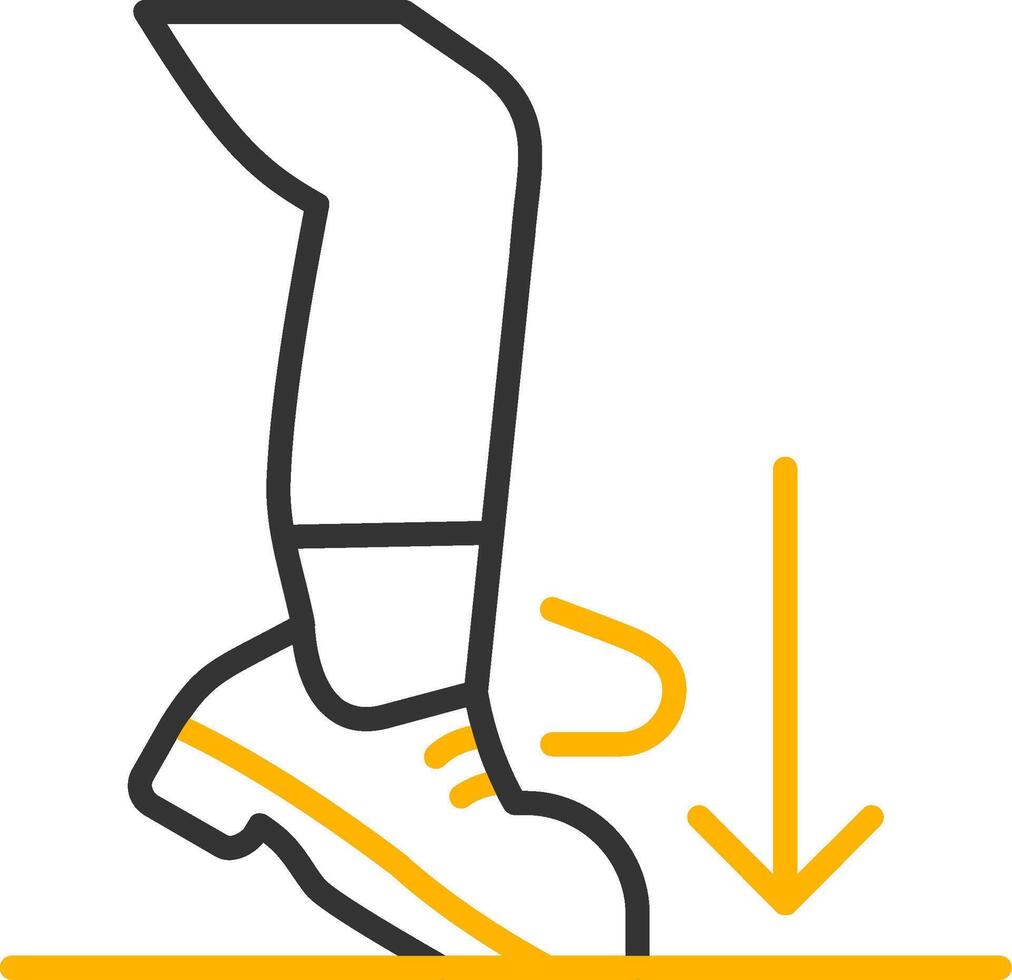 Ball Dig Line Two Color Icon vector