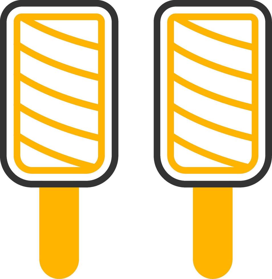Popsicle Line Two Color Icon vector
