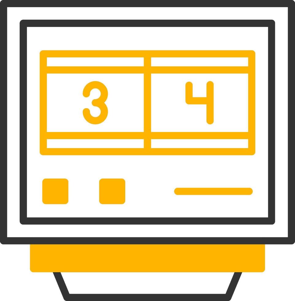 Lap Counters Line Two Color Icon vector