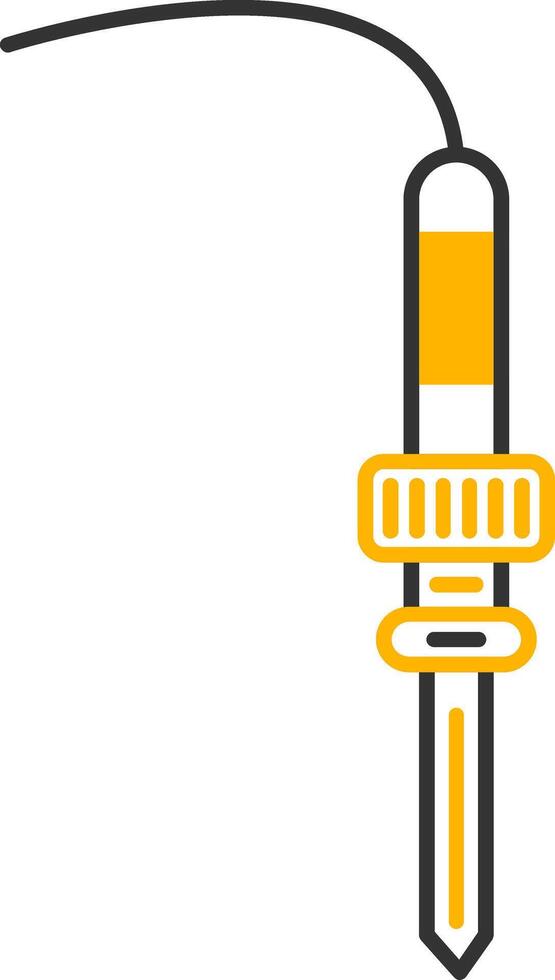 Soldering Iron Line Two Color Icon vector