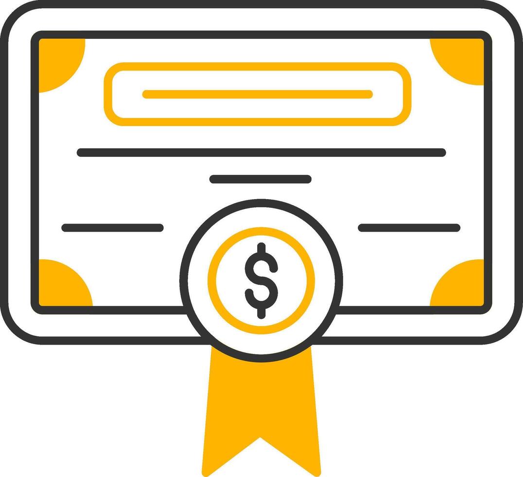 License Line Two Color Icon vector