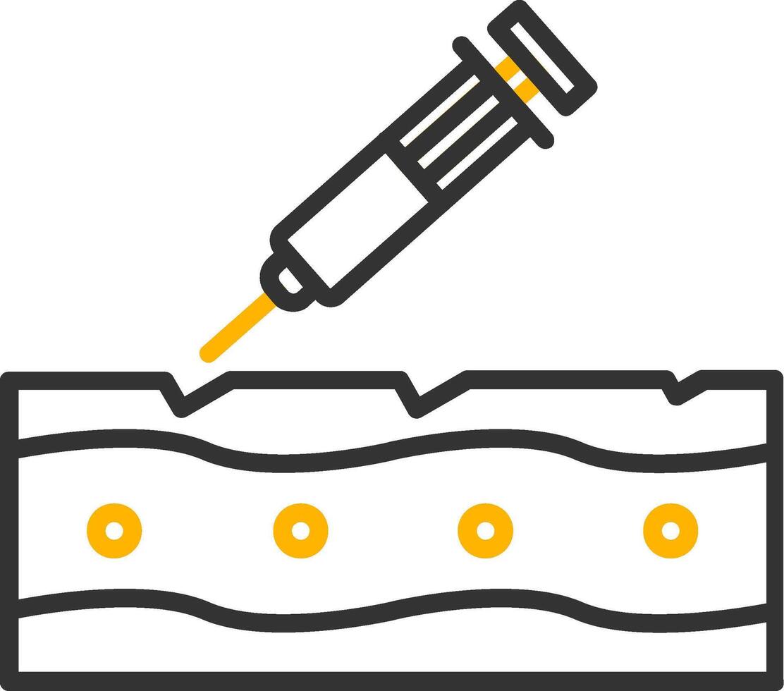 Botox Line Two Color Icon vector