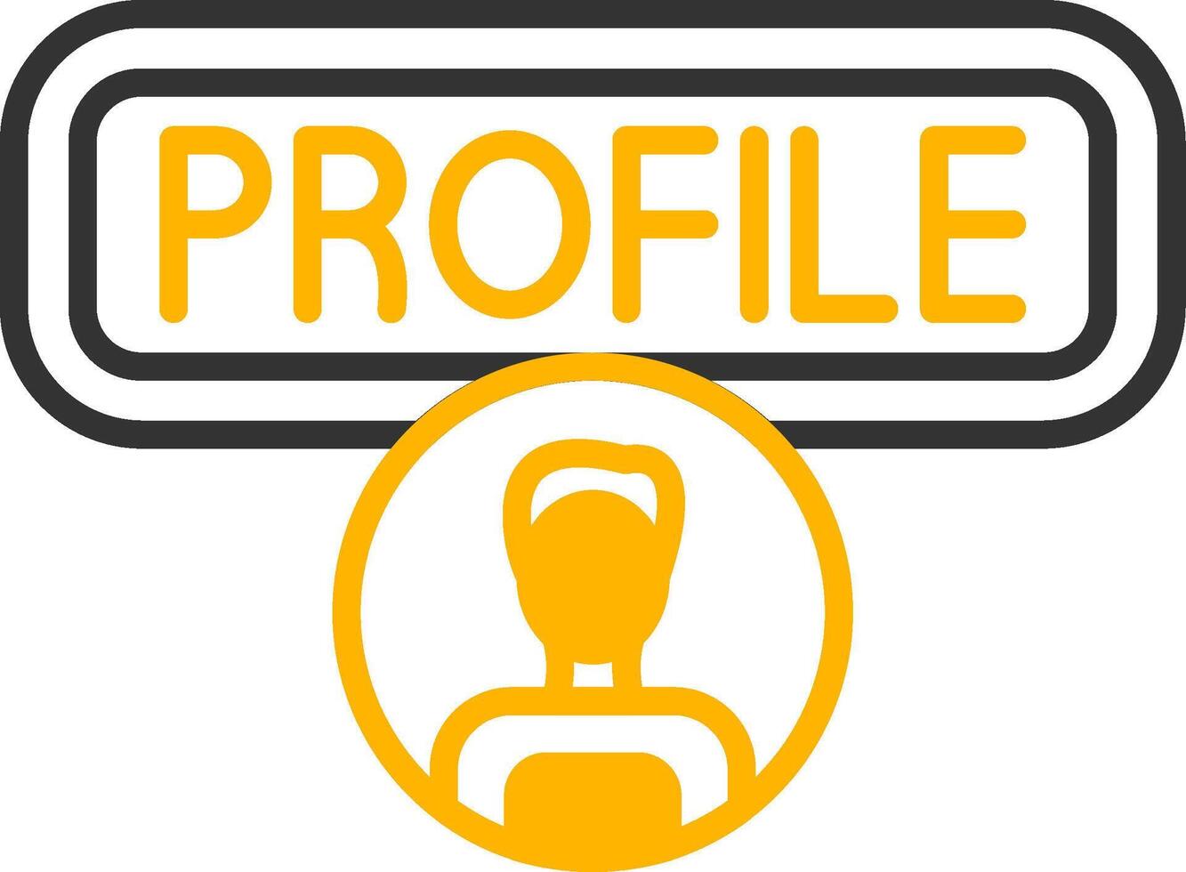 User Profile Line Two Color Icon vector