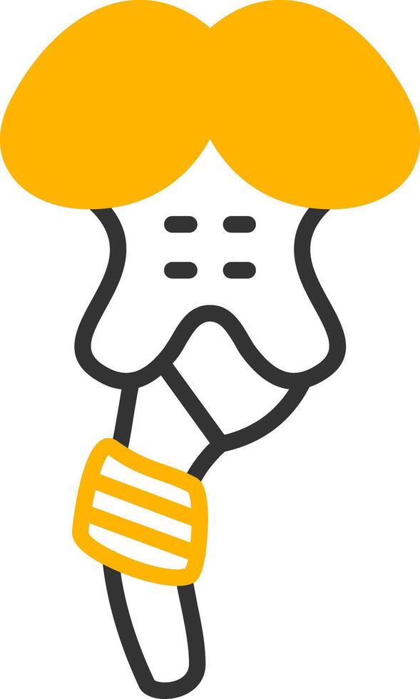 Brainstem Line Two Color Icon vector