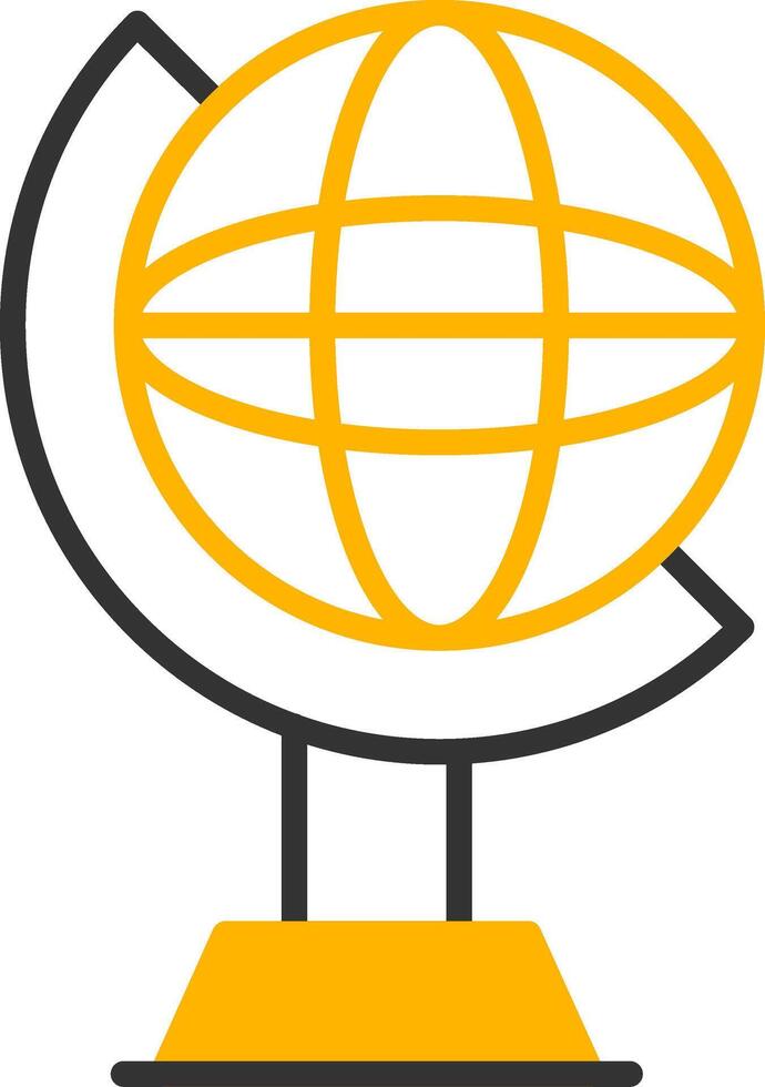 Globe Line Two Color Icon vector