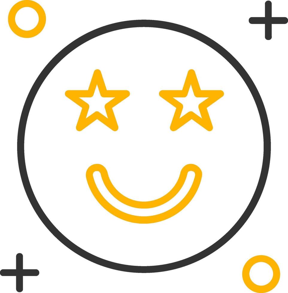 Famous Line Two Color Icon vector