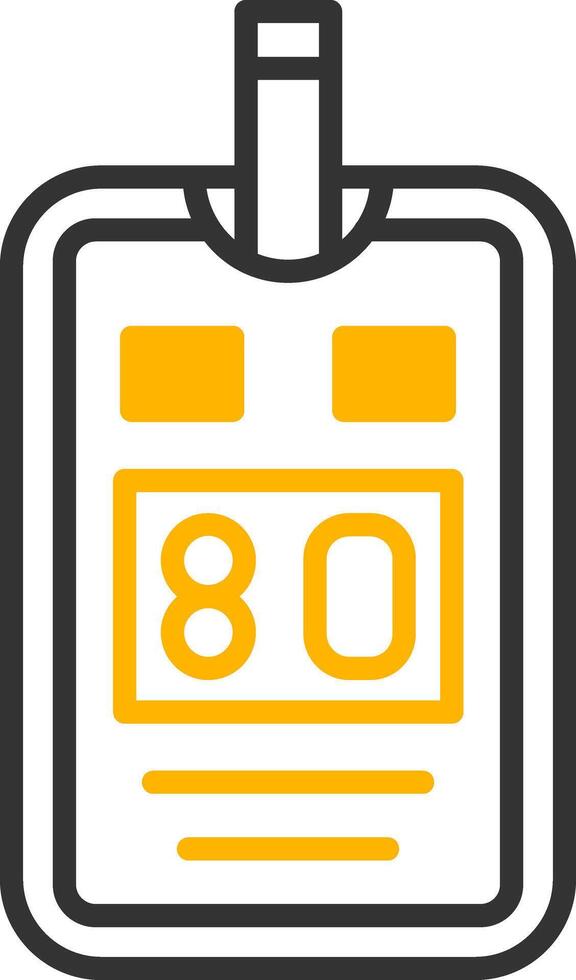 Glucose Meter Line Two Color Icon vector