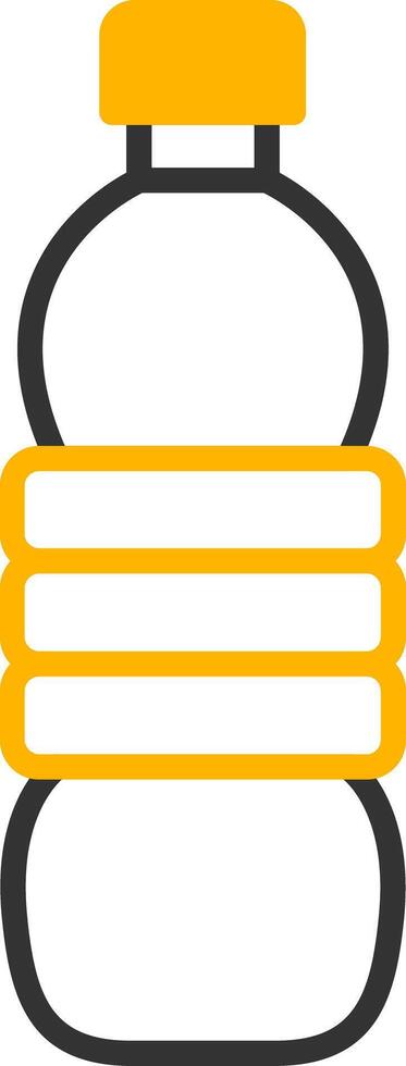Water Bottle Line Two Color Icon vector