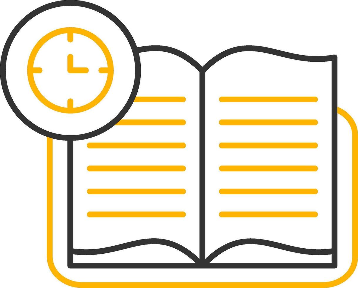 Continuous Learning Line Two Color Icon vector