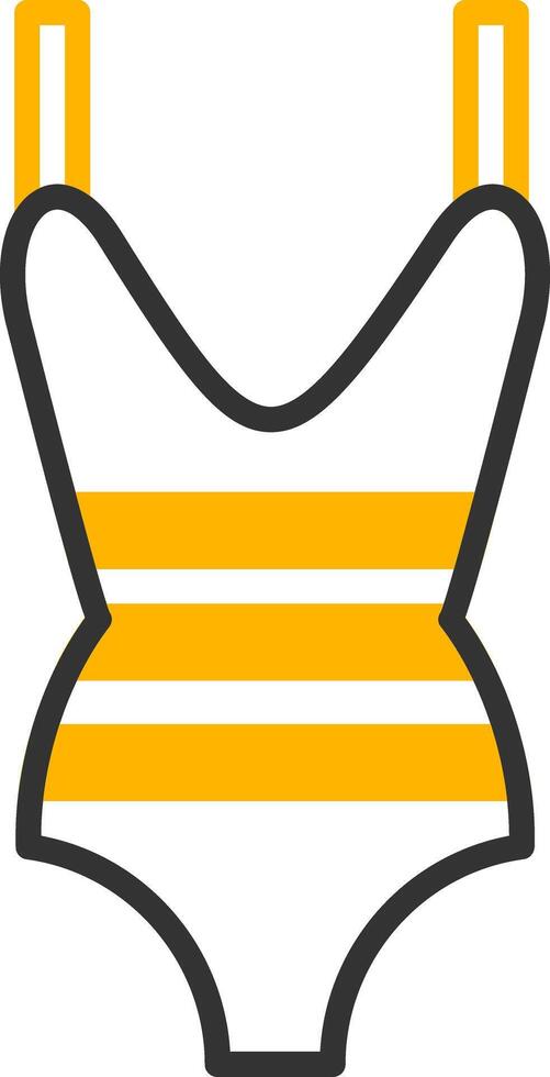 Leotard Line Two Color Icon vector