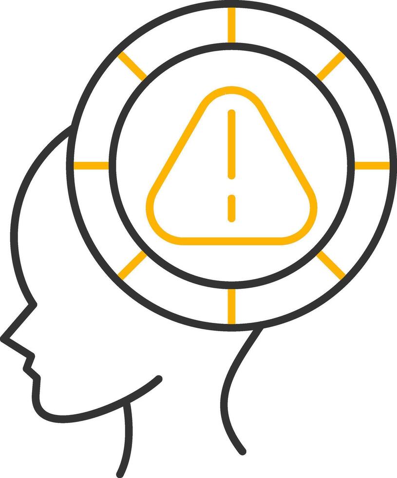 Parkinson Line Two Color Icon vector