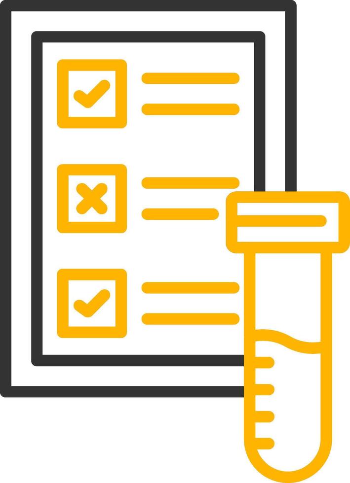 Blood Test Line Two Color Icon vector