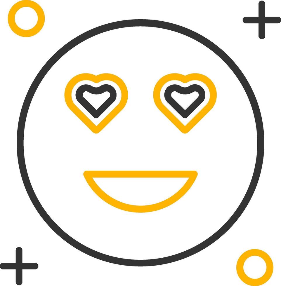 In love Line Two Color Icon vector