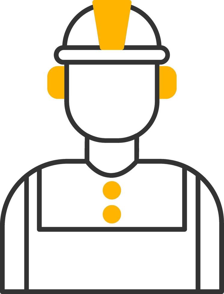 Technician Line Two Color Icon vector