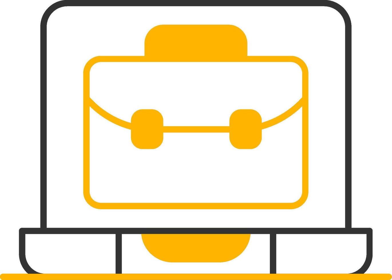 OnLine Two Color Portfolio Line Two Color Icon vector