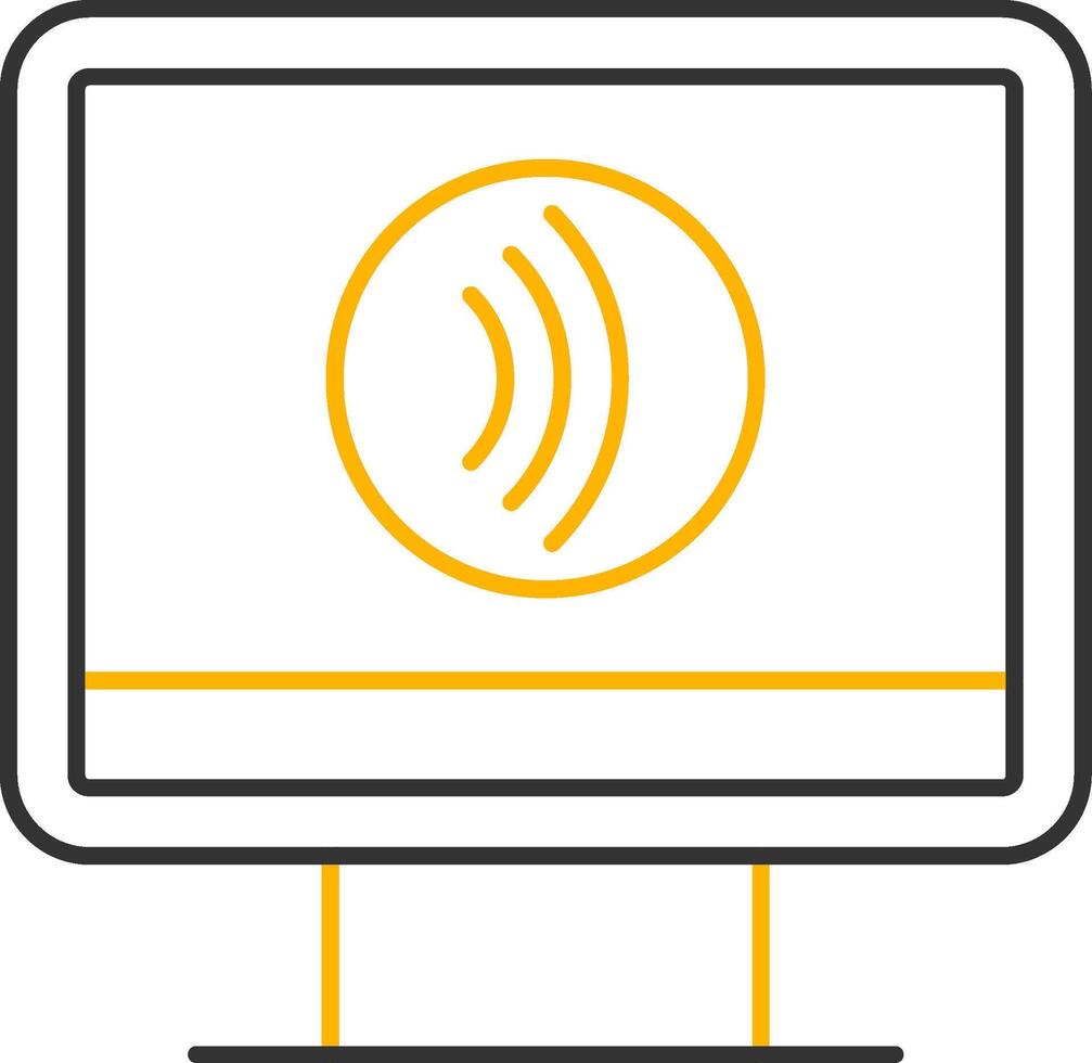 Tap To Pay Line Two Color Icon vector