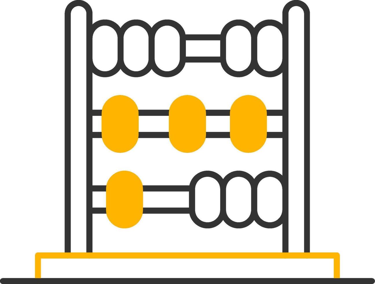 Abacus Line Two Color Icon vector