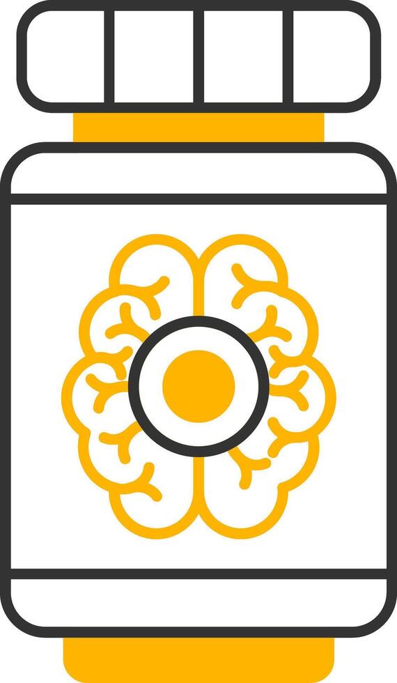 Pills Line Two Color Icon vector