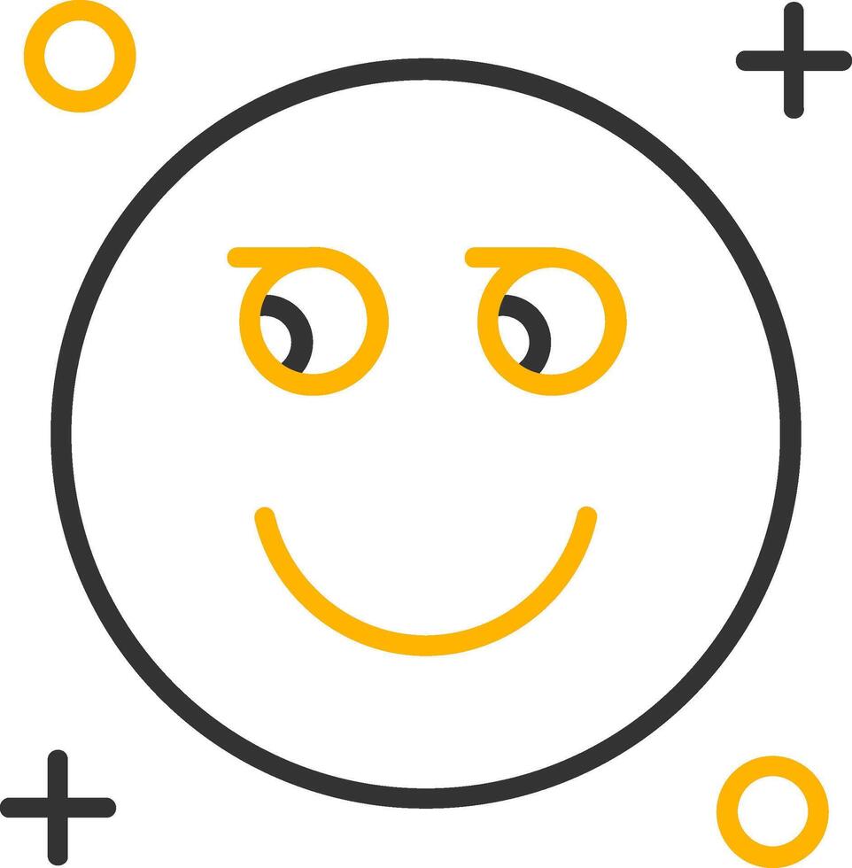 Suspicious Line Two Color Icon vector