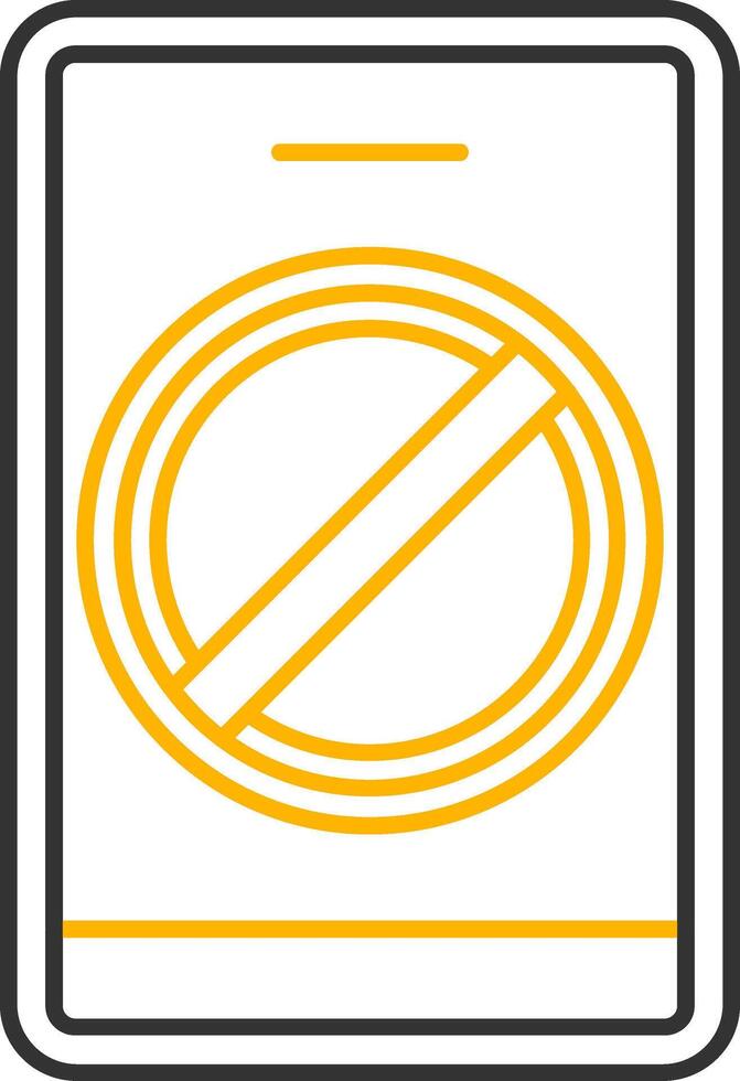 Block Contact Line Two Color Icon vector