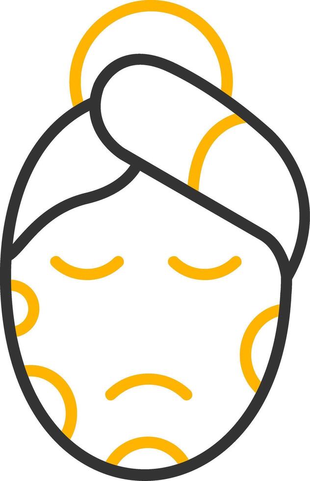 Rosacea Line Two Color Icon vector