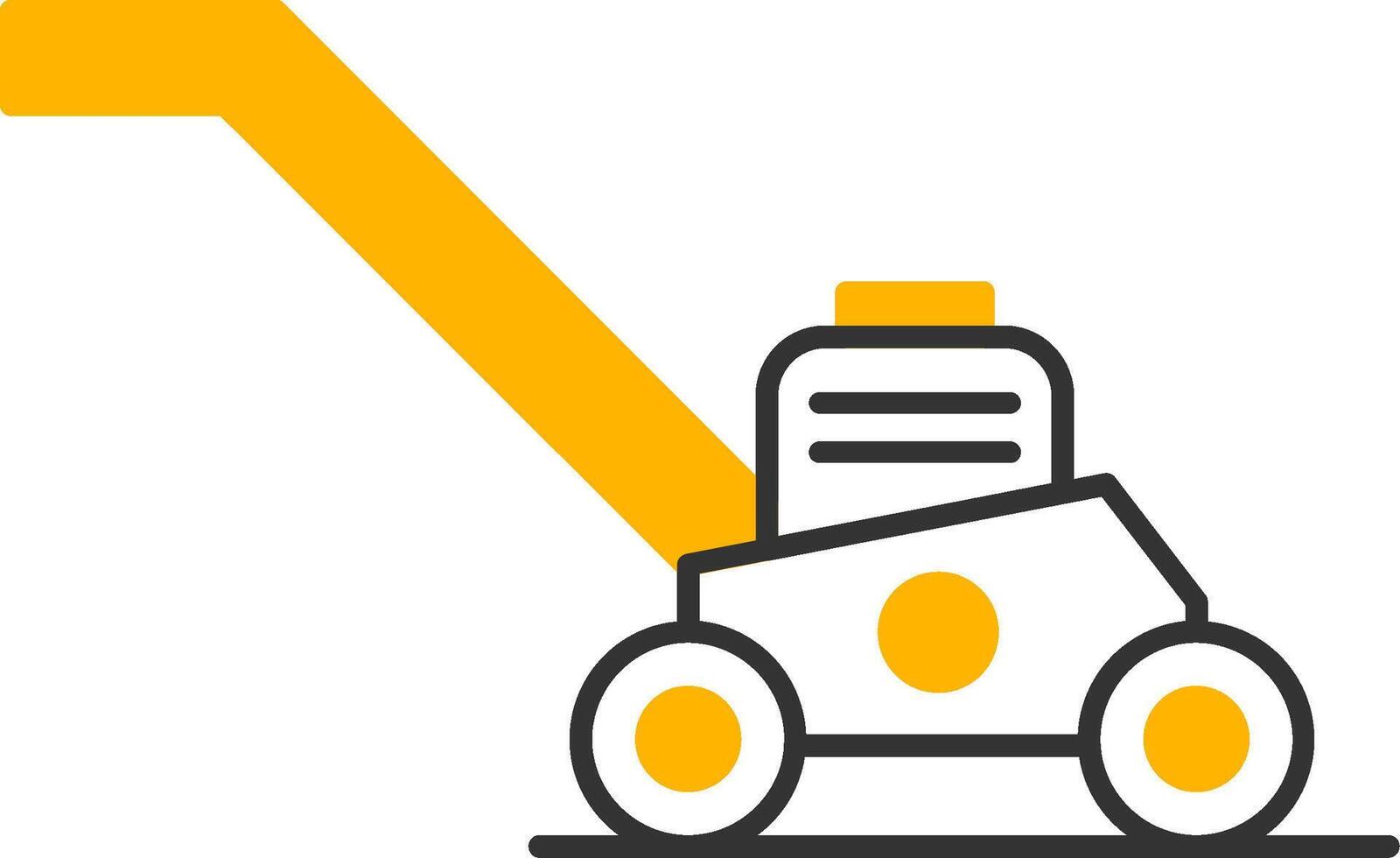 Lawn Mower Line Two Color Icon vector