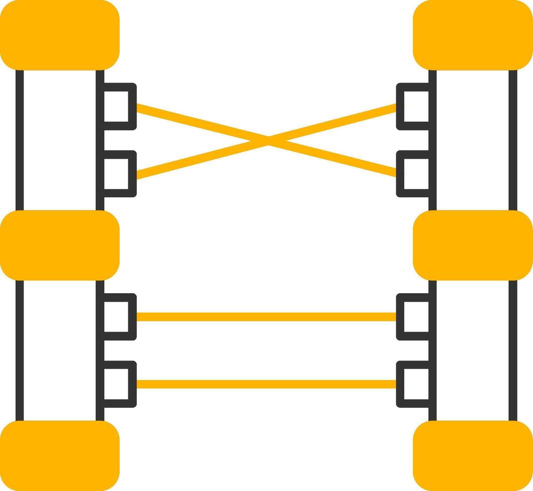 Laser Line Two Color Icon vector