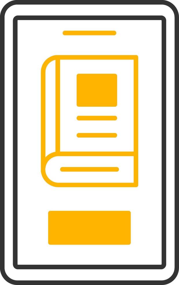 Reading App Line Two Color Icon vector