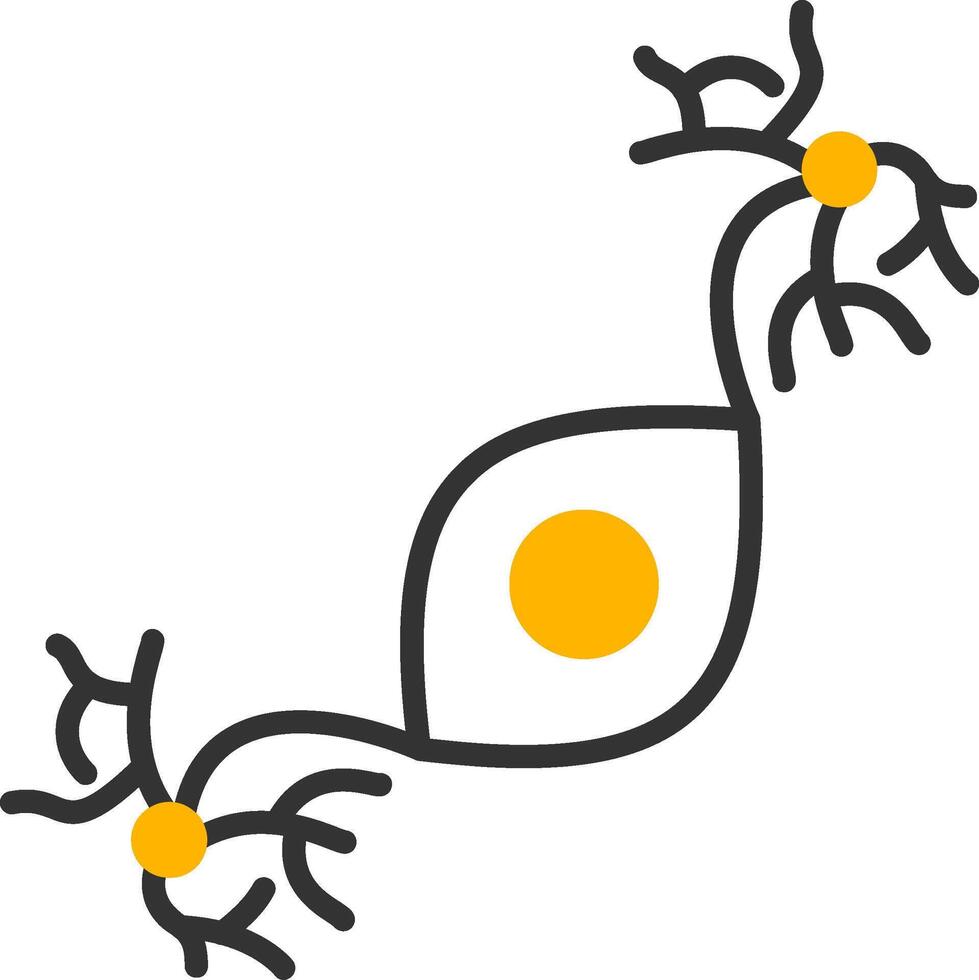 Pseudounipolar Line Two Color Icon vector