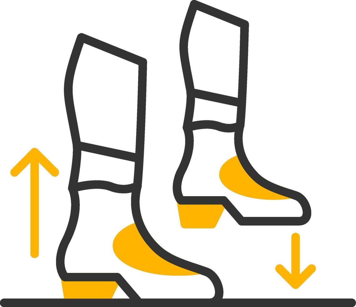 Step Line Two Color Icon vector