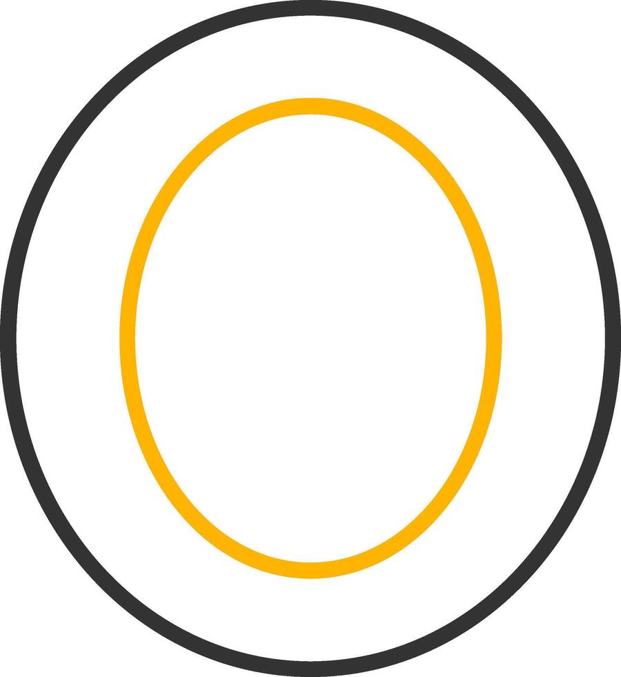 Small o Icon vector