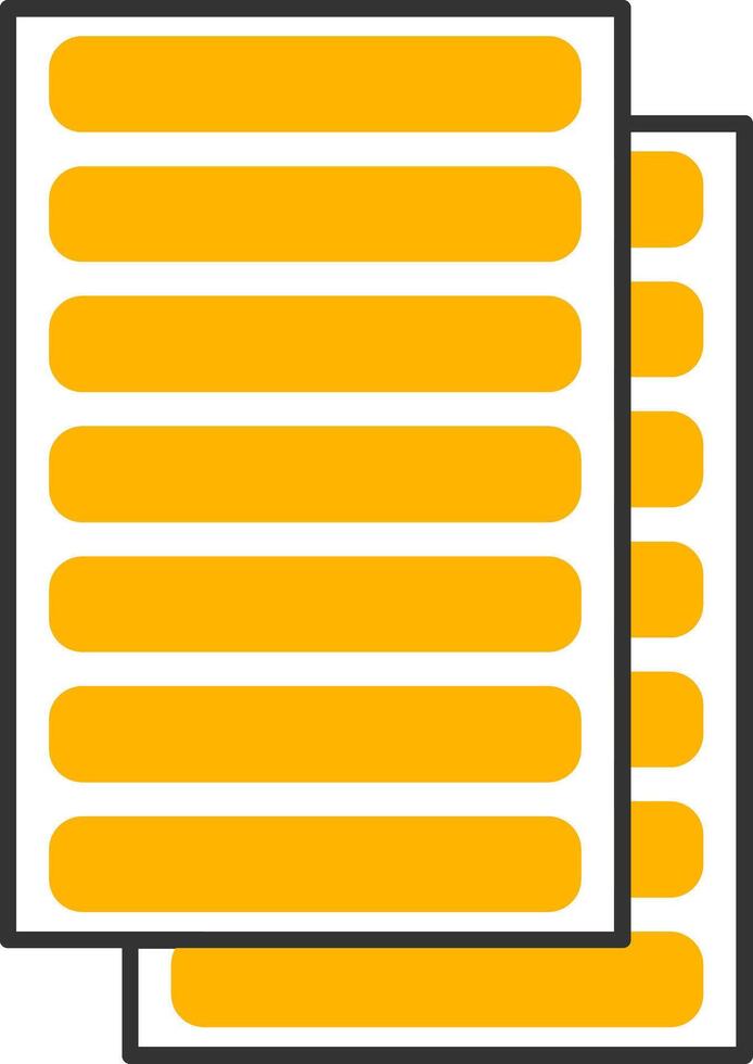 Daily Ledger Line Two Color Icon vector