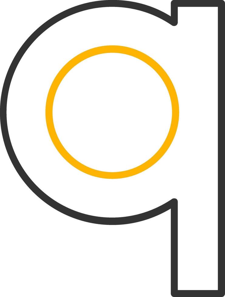 Small q Icon vector