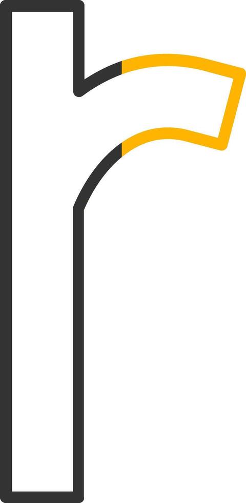Small r Icon vector