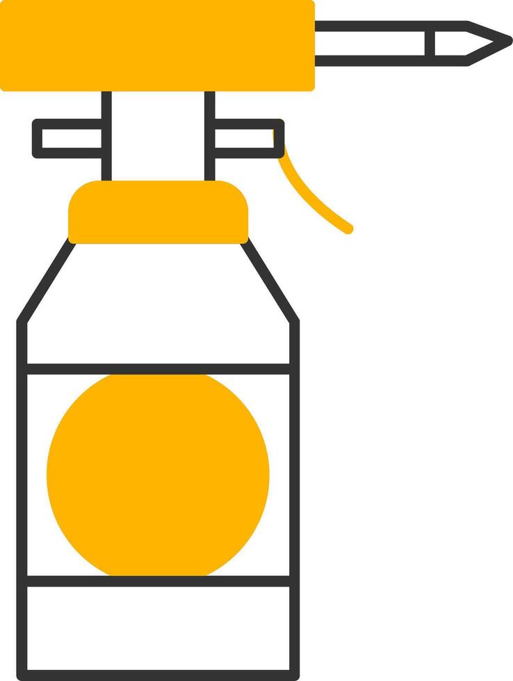 Oil Bottle Line Two Color Icon vector