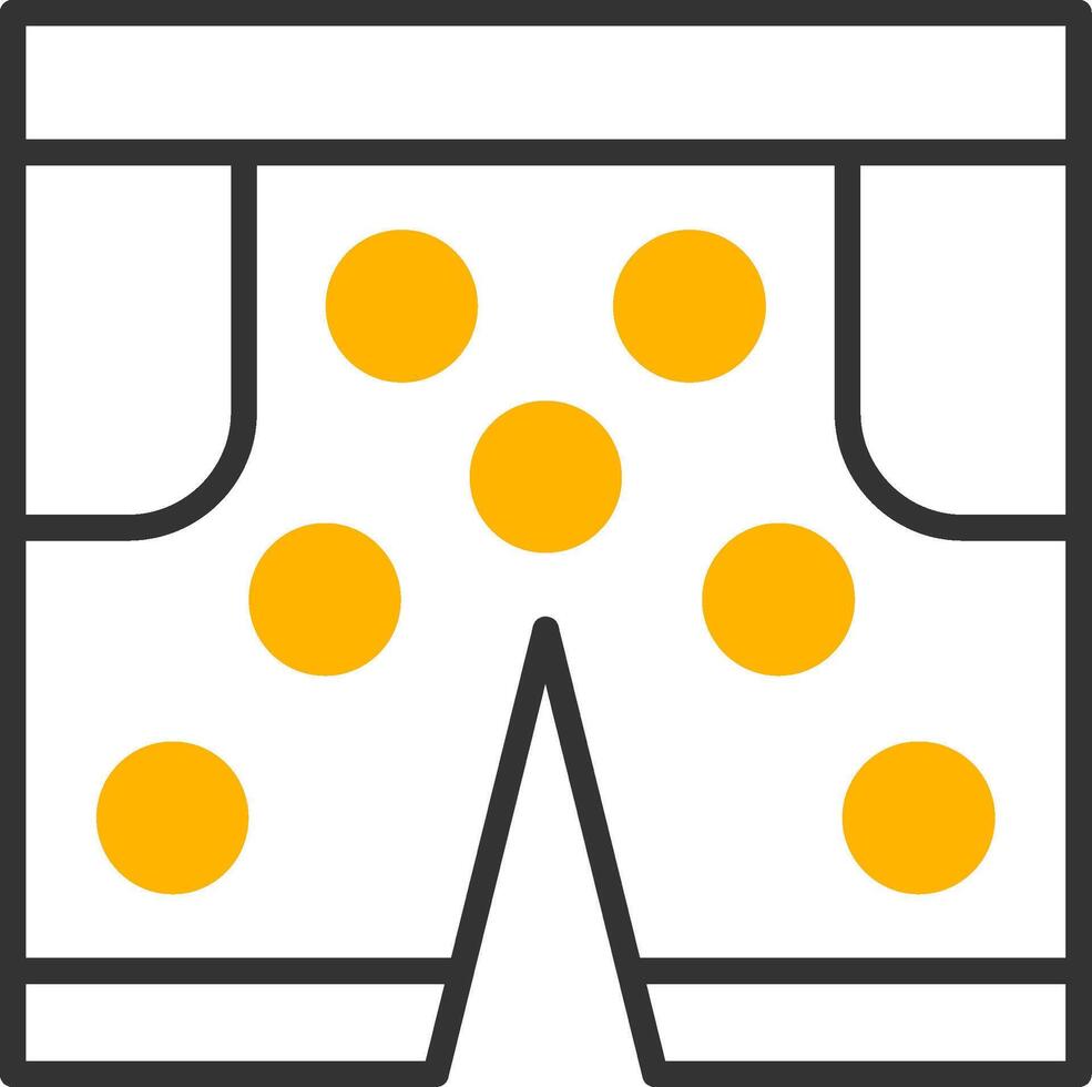 Swimming Trunks Line Two Color Icon vector