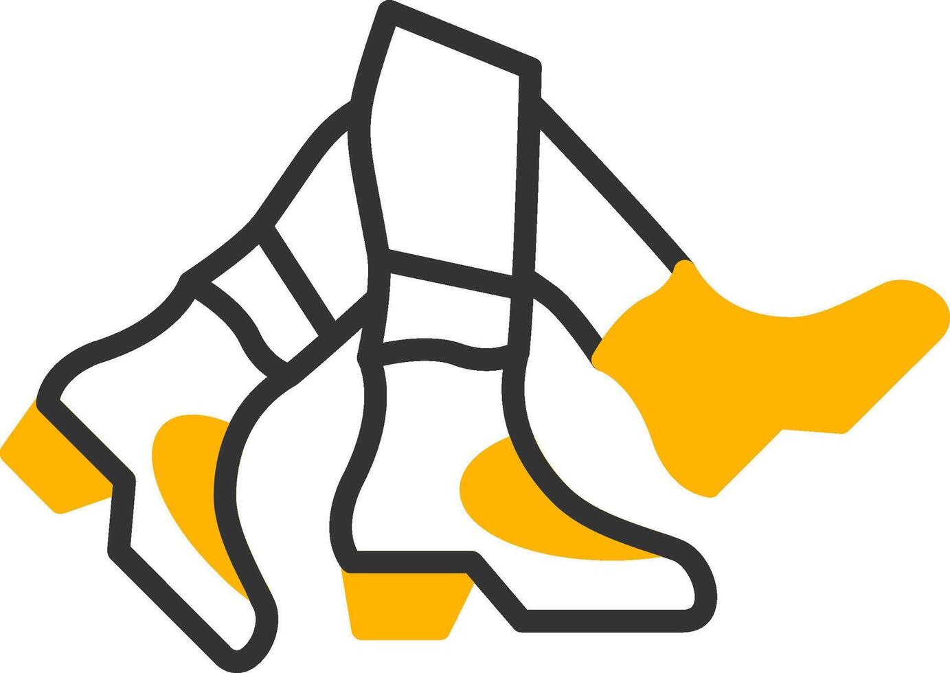 Toe Beat Line Two Color Icon vector