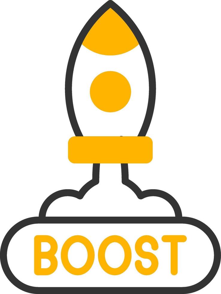Boost Line Two Color Icon vector