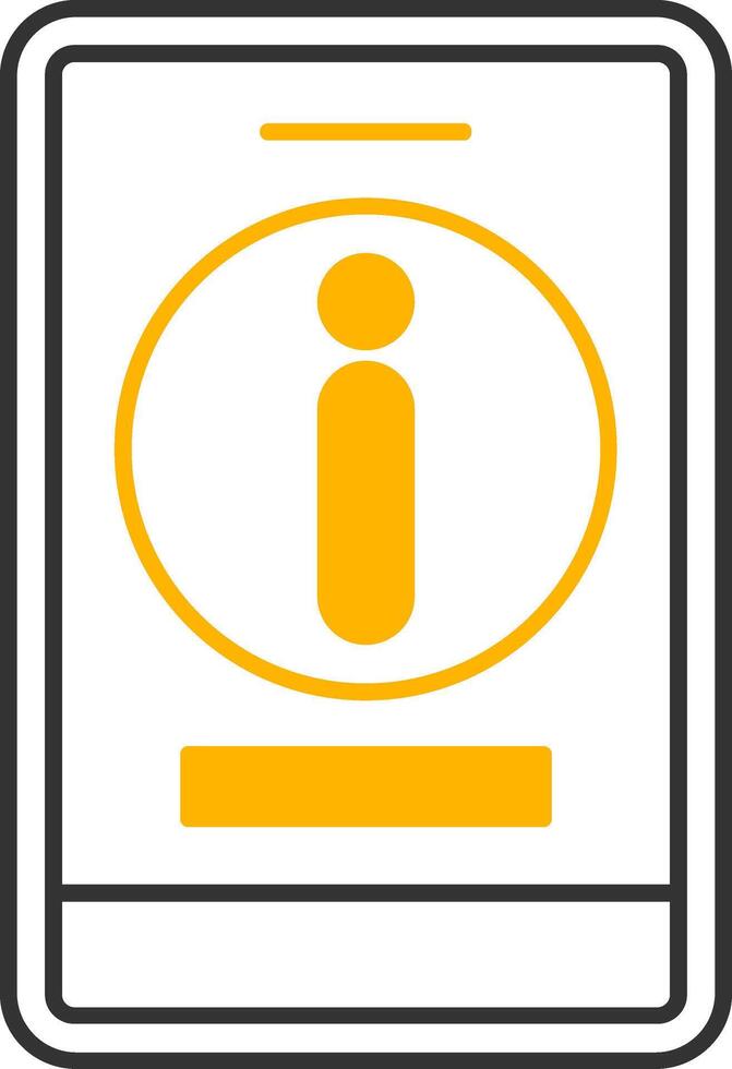 Information Line Two Color Icon vector