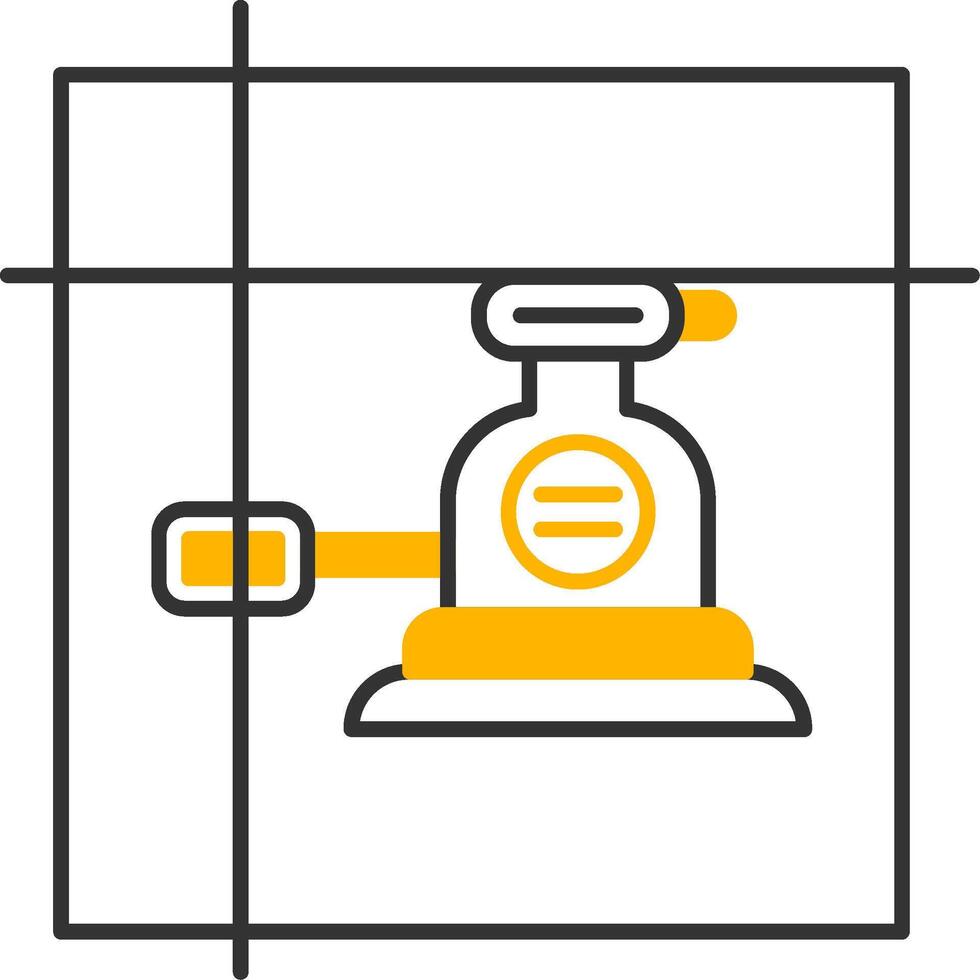 Laser Level Line Two Color Icon vector