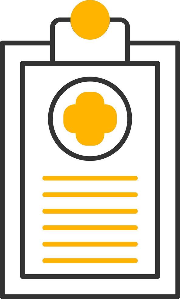 Medical Report Line Two Color Icon vector