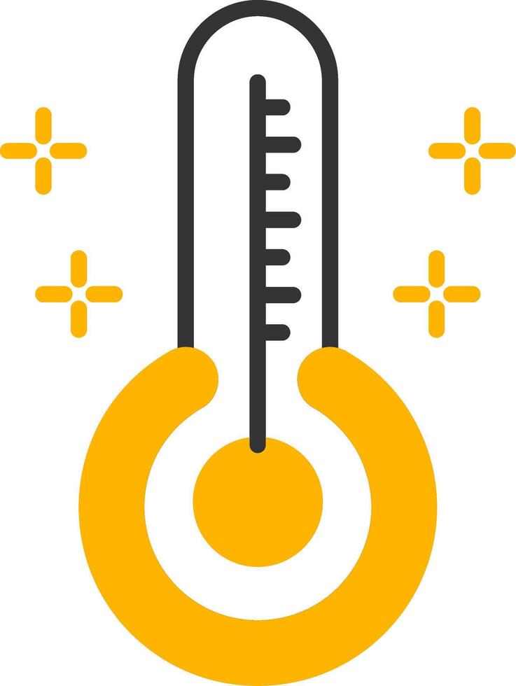 Thermometer Line Two Color Icon vector