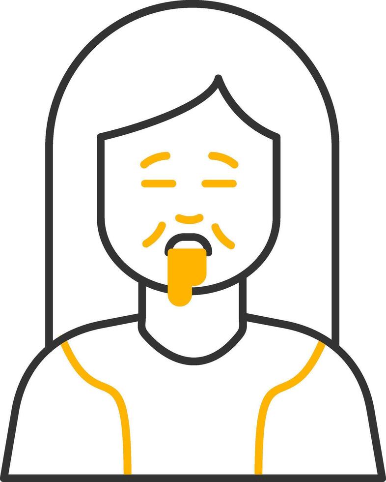 Drolling Line Two Color Icon vector