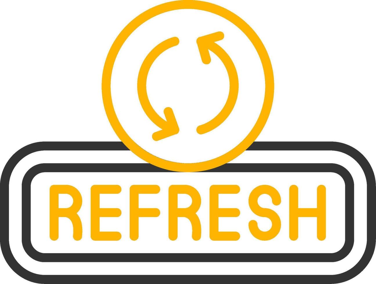Refresh Line Two Color Icon vector